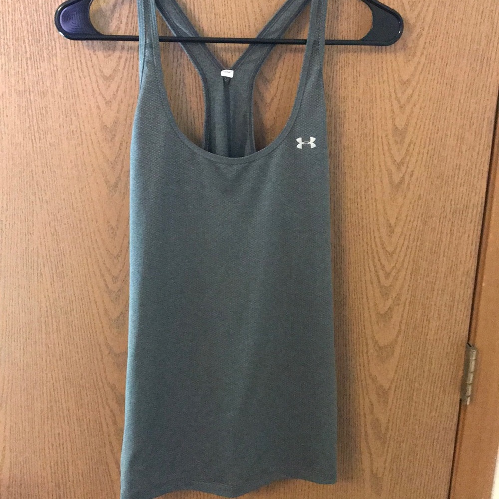 Grey running tank top